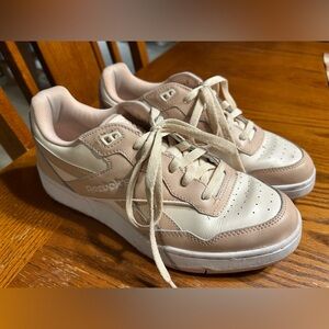 Reebok BB4000 Light Pink and Rose Athletic Shoes